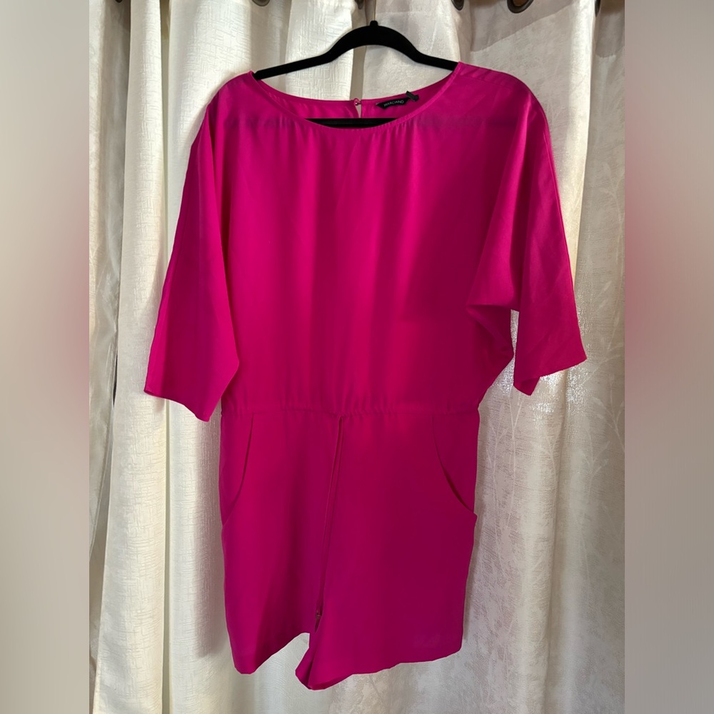 Marciano Fuchsia Fever Dolman Romper Medium